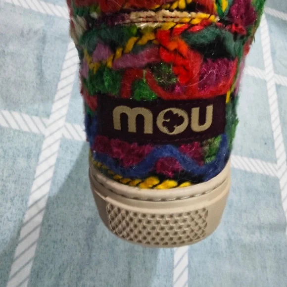 Mou Eskimo Ethnic Style Round Toe Snow Boots